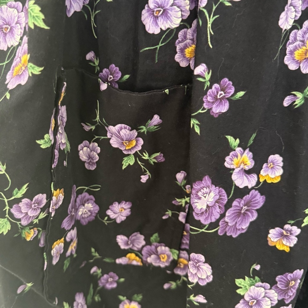 Handmade floral cottagecore mini dress or apron style - Picture 12 of 12